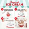 Everyday Ice Cream Maker with Mixing Bowl & Ice Pop Molds + Recipe Book, 1 Quart, 5.1 lbs